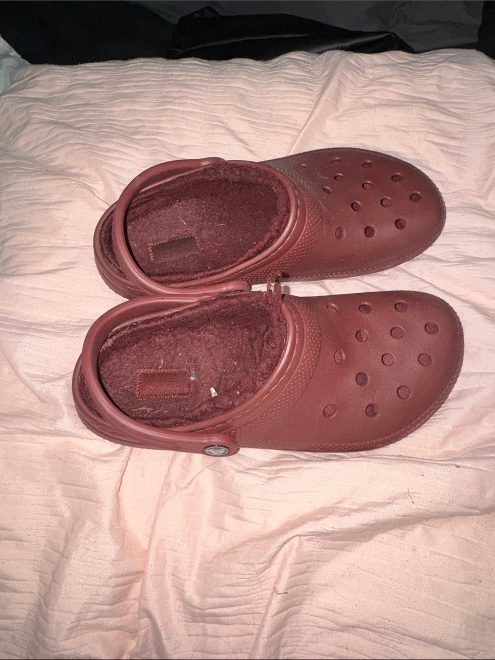 Cozy Lined Clog - Burgundy
